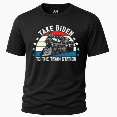 Take Biden To The Train Station Yellowstone Performance Shirt