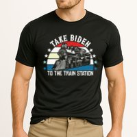 Take Biden To The Train Station Yellowstone Cooling Performance Crew T-Shirt