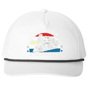 Take Biden To The Train Station Yellowstone Snapback Five-Panel Rope Hat