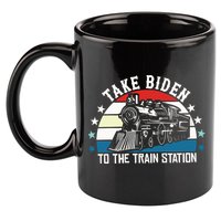 Take Biden To The Train Station Yellowstone 11oz C Handle Ceramic Mug