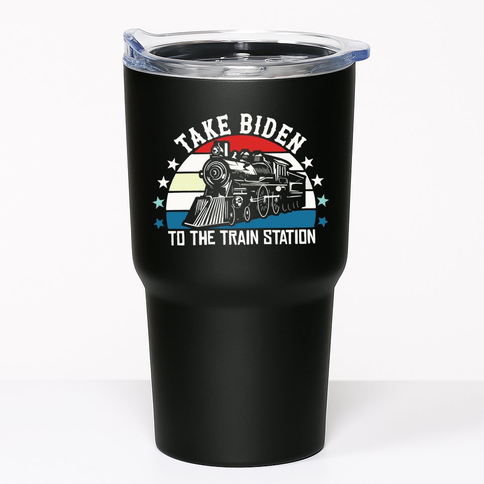 Take Biden To The Train Station Yellowstone Tumbler
