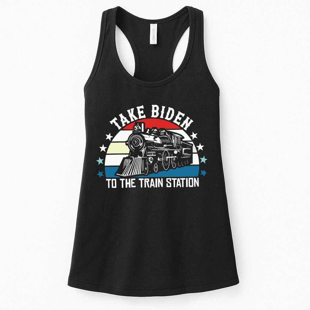 Take Biden To The Train Station Yellowstone Womens Tank Top