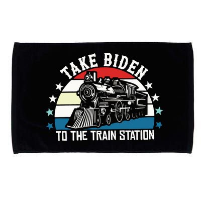 Take Biden To The Train Station Yellowstone Microfiber Hand Towel