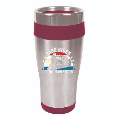 Take Biden To The Train Station Yellowstone 16oz Travel Tumbler