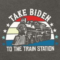 Take Biden To The Train Station Yellowstone Cotton Canvas Backpack