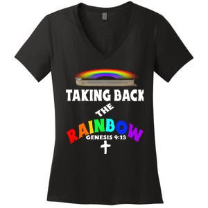 Taking Back The RainbowArk Encounter Inspired Women's V-Neck T-Shirt