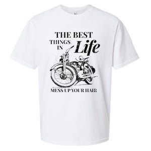 The Best Things In Life Mess Up Your Hair Sueded Cloud Jersey T-Shirt