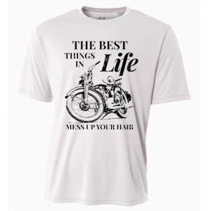 The Best Things In Life Mess Up Your Hair Cooling Performance Crew T-Shirt