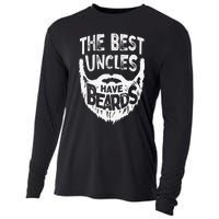 The Best Uncles Have Beards Bearded Father's Day Gift Cooling Performance Long Sleeve Crew