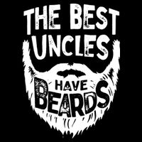 The Best Uncles Have Beards Shirt Funny Uncle Beard Gift Zip Tote Bag