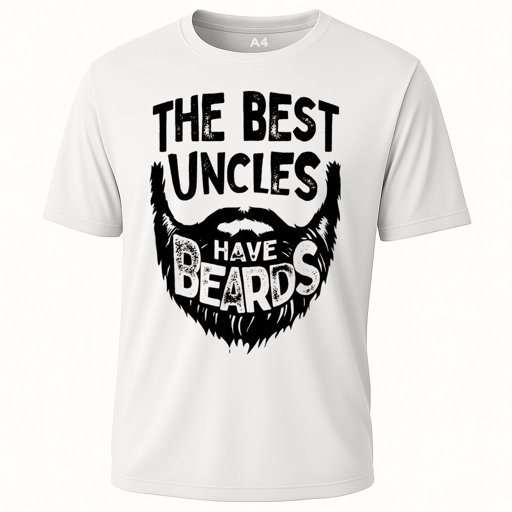 The Best Uncles Have Beards Shirt Funny Uncle Beard Gift Cooling Performance Crew T-Shirt