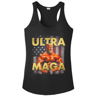Trump Buff Ultra MAGA Ladies PosiCharge Competitor Racerback Tank
