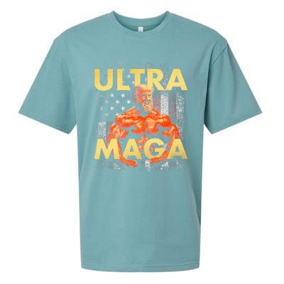 Trump Buff Ultra Maga Sueded Cloud Jersey T-Shirt