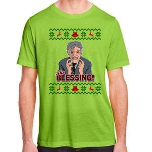 The Blessing Ugly Christmas Sweater Family Christmas Adult ChromaSoft Performance T-Shirt