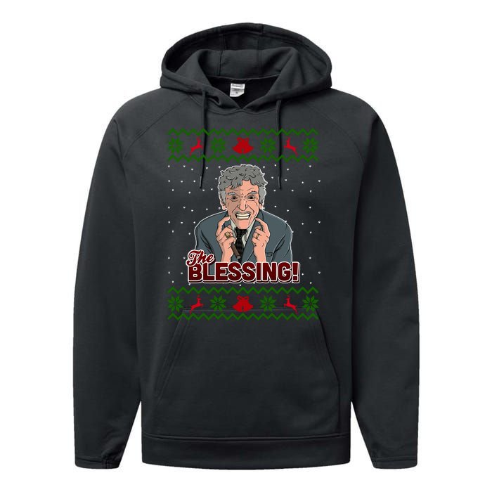 The Blessing Ugly Christmas Sweater Family Christmas Performance Fleece Hoodie