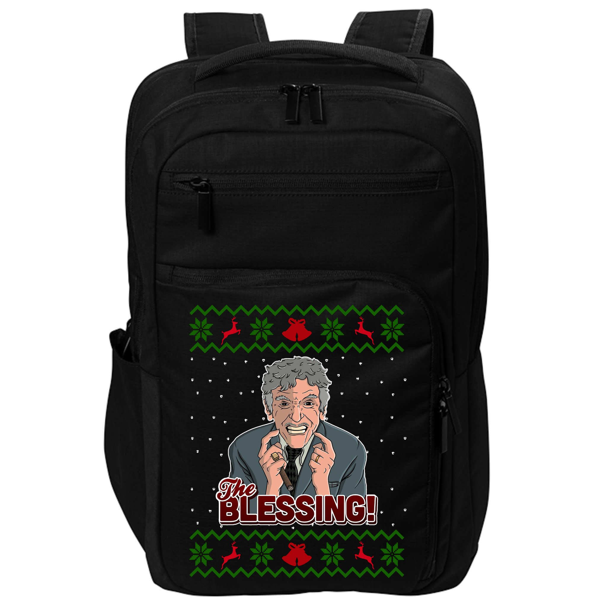 The Blessing Ugly Christmas Sweater Family Christmas Impact Tech Backpack