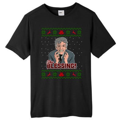 The Blessing Ugly Christmas Sweater Family Christmas Tall Fusion ChromaSoft Performance T-Shirt