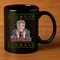 The Blessing Ugly Christmas Sweater Family Christmas 11oz C Handle Ceramic Mug