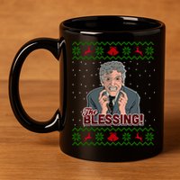 The Blessing Ugly Christmas Sweater Family Christmas 11oz C Handle Ceramic Mug