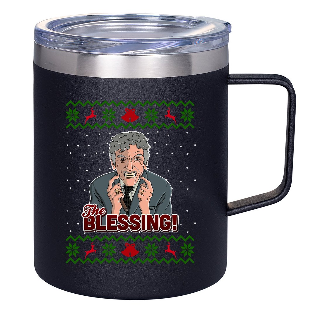 The Blessing Ugly Christmas Sweater Family Christmas 12oz Stainless Steel Coffee Mug