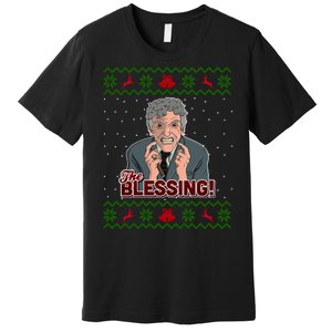 The Blessing Ugly Christmas Sweater Family Christmas Premium T-Shirt