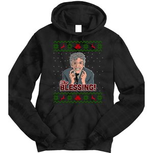 The Blessing Ugly Christmas Sweater Family Christmas Tie Dye Hoodie