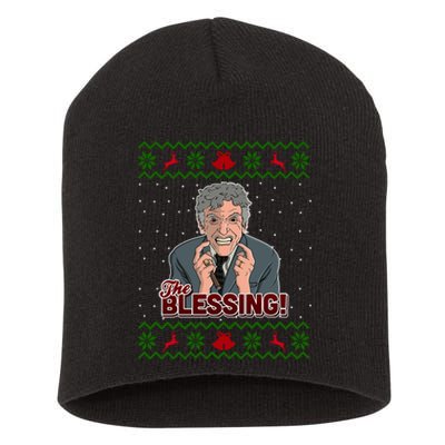 The Blessing Ugly Christmas Sweater Family Christmas Short Acrylic Beanie