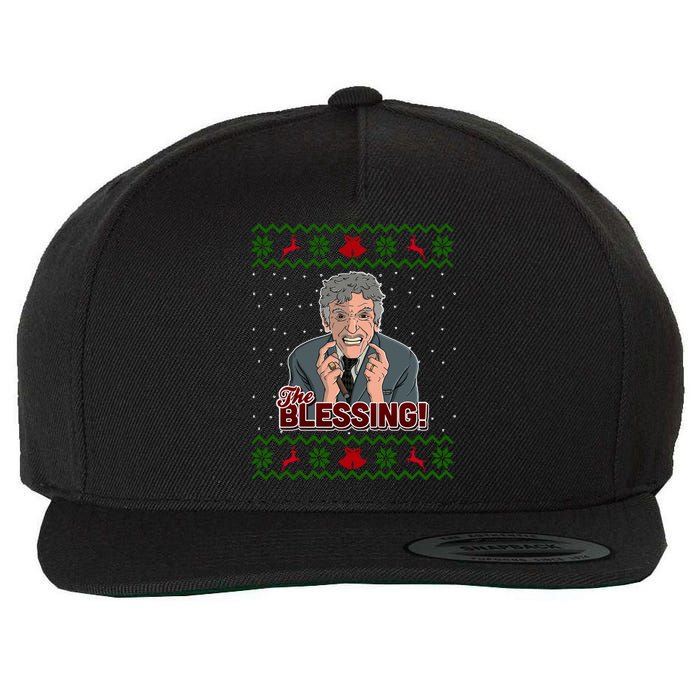 The Blessing Ugly Christmas Sweater Family Christmas Wool Snapback Cap