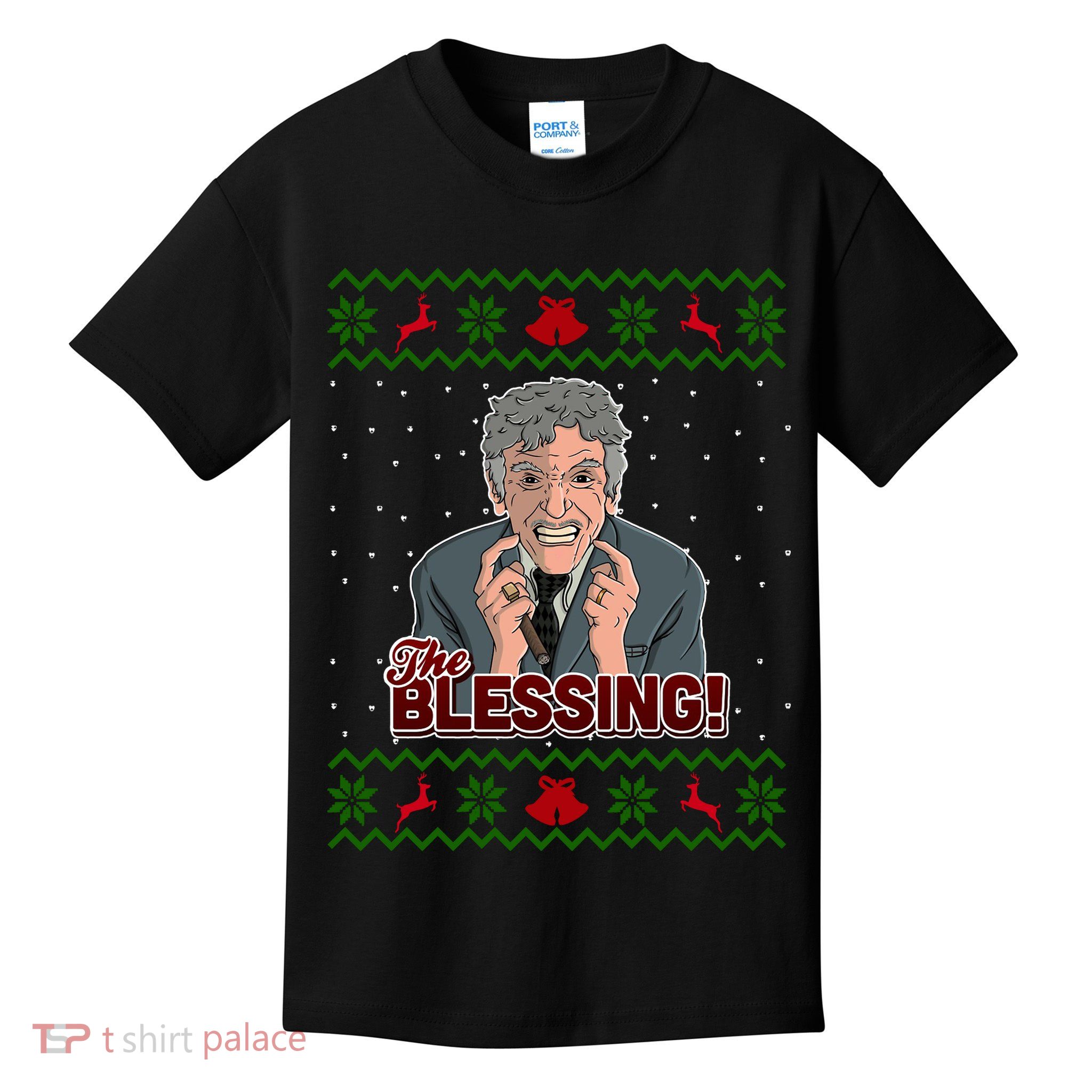 The Blessing Ugly Christmas Sweater Family Christmas Kids T-Shirt