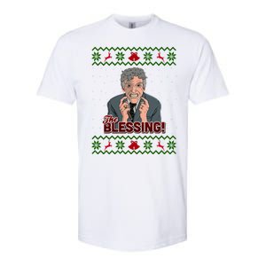 The Blessing Ugly Christmas Sweater Family Christmas Softstyle CVC T-Shirt