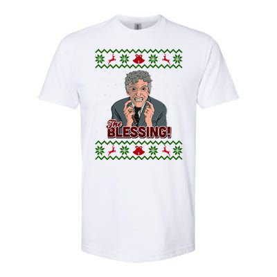 The Blessing Ugly Christmas Sweater Family Christmas Softstyle CVC T-Shirt