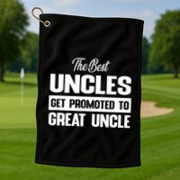 The Best Uncle Great Uncle Golf Towel
