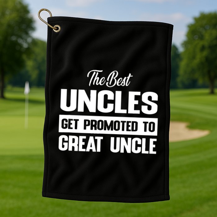 The Best Uncle Great Uncle Golf Towel