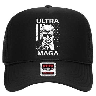 Trump Buff Ultra MAGA High Crown Mesh Back Trucker Hat