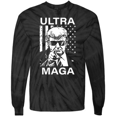 Trump Buff Ultra MAGA Tie-Dye Long Sleeve Shirt