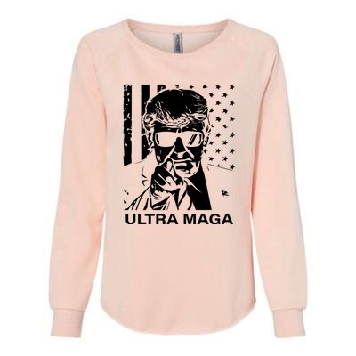 Trump Buff Ultra MAGA Womens California Wash Sweatshirt