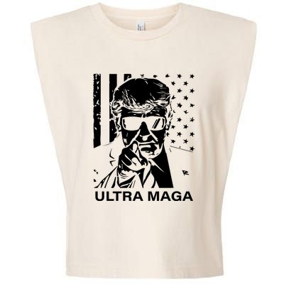 Trump Buff Ultra MAGA Garment-Dyed Women's Muscle Tee