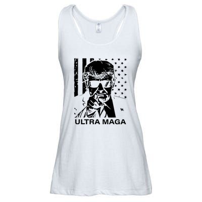 Trump Buff Ultra MAGA Ladies Essential Flowy Tank