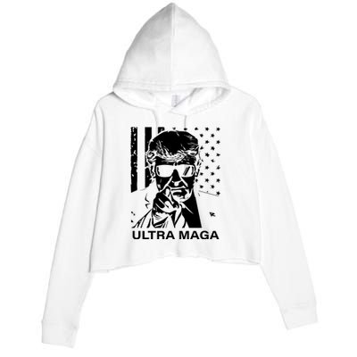 Trump Buff Ultra MAGA Crop Fleece Hoodie