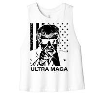 Trump Buff Ultra MAGA Women's Racerback Cropped Tank