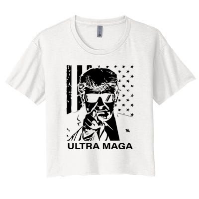 Trump Buff Ultra MAGA Women's Crop Top Tee