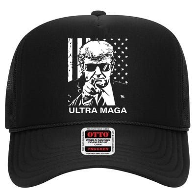 Trump Buff Ultra MAGA High Crown Mesh Back Trucker Hat