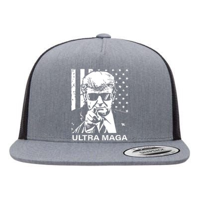 Trump Buff Ultra MAGA Flat Bill Trucker Hat