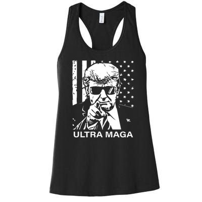 Trump Buff Ultra MAGA Women's Racerback Tank