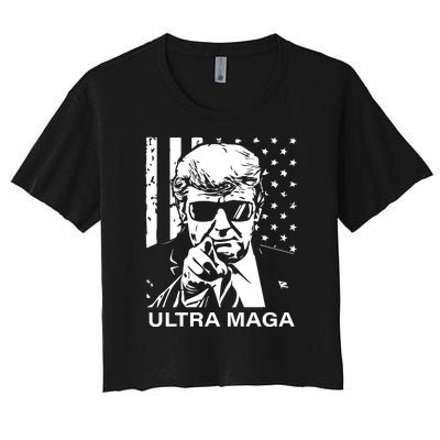 Trump Buff Ultra MAGA Women's Crop Top Tee