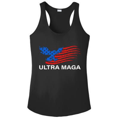 Trump Buff Ultra MAGA Ladies PosiCharge Competitor Racerback Tank