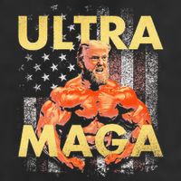 Trump Buff Ultra Maga 7 Panel Mesh Trucker Snapback Hat
