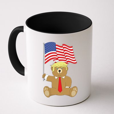 Trump Bear Usa Flag Patriot Funny Red Pill Election Gift Mug