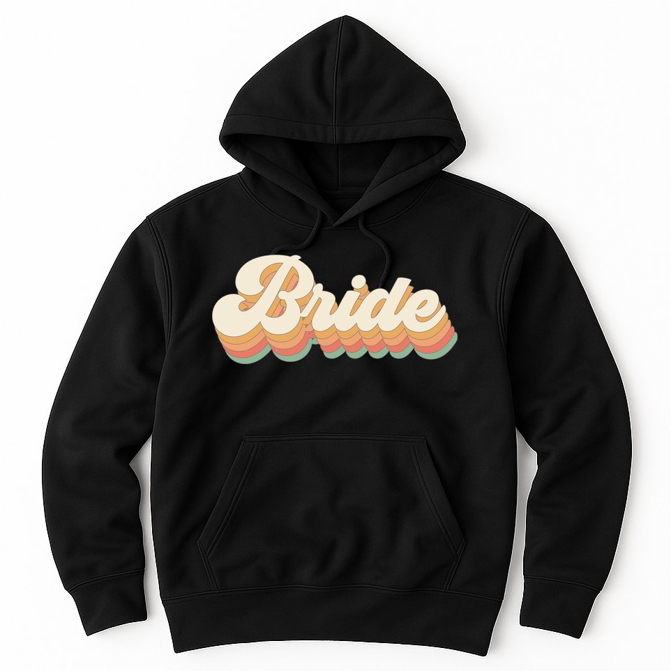 Team Bride Vintage Bachelorette Party Hoodie