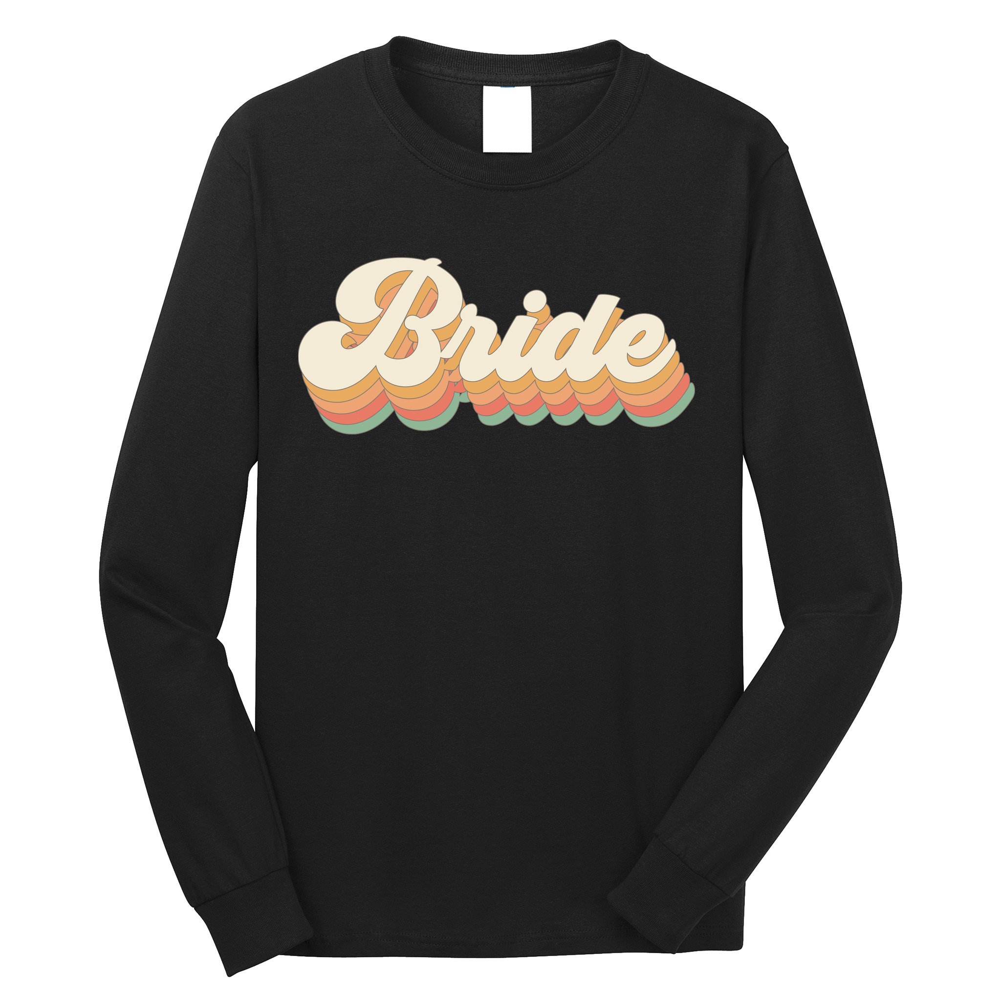 Team Bride Vintage Bachelorette Party Long Sleeve Shirt